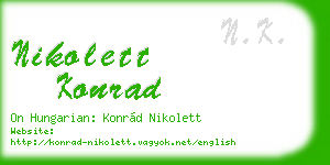 nikolett konrad business card