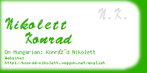 nikolett konrad business card